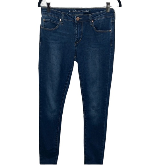 Articles of Society Skinny Stretch Dark Wash Jeans Women's Sz 28 - Picture 1 of 5